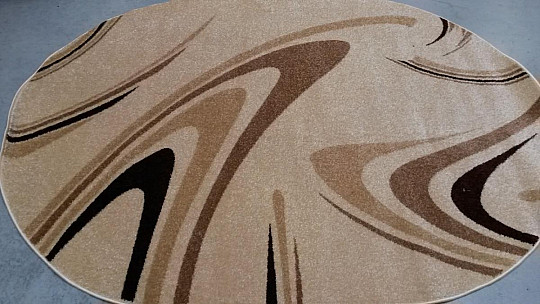 Ovaler Teppich KAFFEEcreme