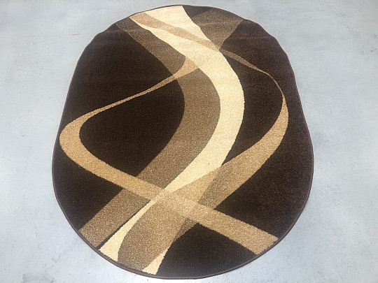 Teppich oval BRAUN braun