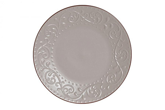 Flacher Teller BEIGE RELIEF 27,5x2cm beige