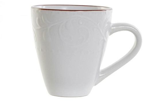Tasse WHITE RELIEF 325ml weiß