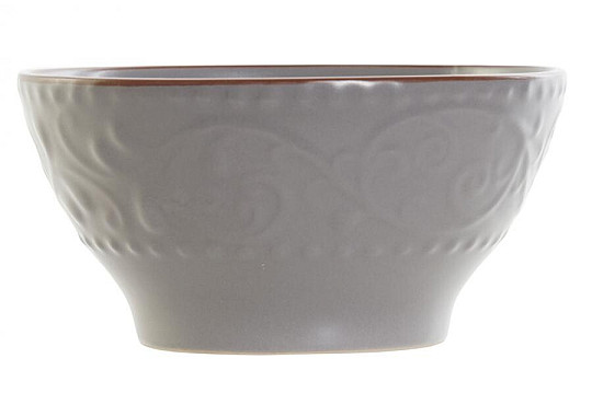 GRAU RELIEF Schale 14,7x7,7 cm grau