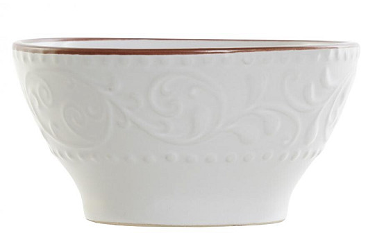 Schale WHITE RELIEF 14,7x7,7cm weiß