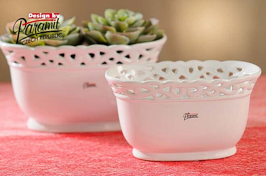 Spitze Jardinka weiß 24 cm