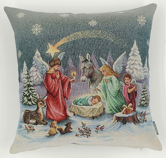 Weihnachtsteppichbezug ENGEL UND JESUSKIND