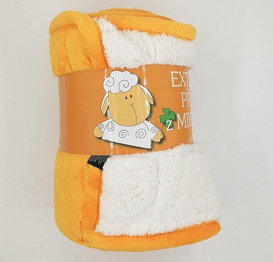Mikrofaserdecke EXTRA SOFT SHEEP Honignähte