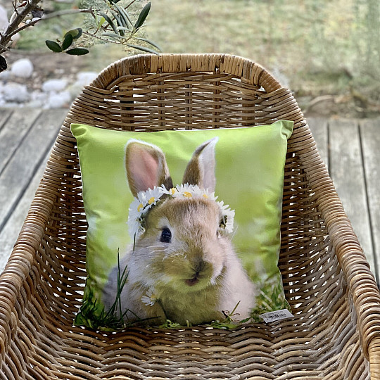 Decke HASE MIT KRANZ