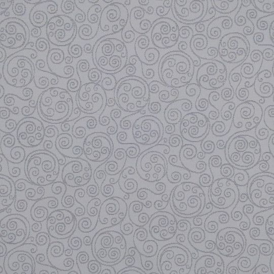 Gobelin-Tischdecke, Schal FLASH Ornament Silber