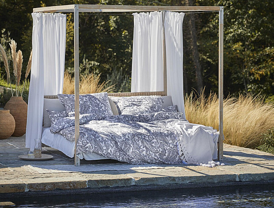 IRISETTE Luxus-Satinbettwäsche FLORENZ 8447-20 BLAU