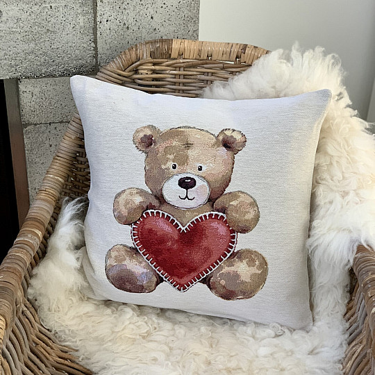 Gobelin-Kissenbezug TEDDY BEAR