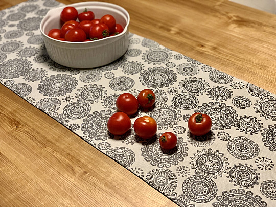 Schal und Tischset MANDALA klein