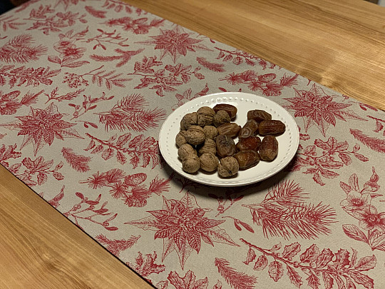 Weihnachtsschal CESMÍNA BORDEAUX