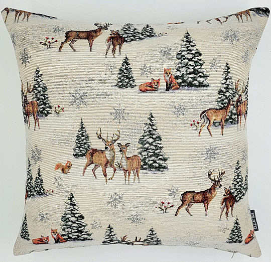 Weihnachtsteppichbezug TIERE IN DER NÄHE DES BAUMS