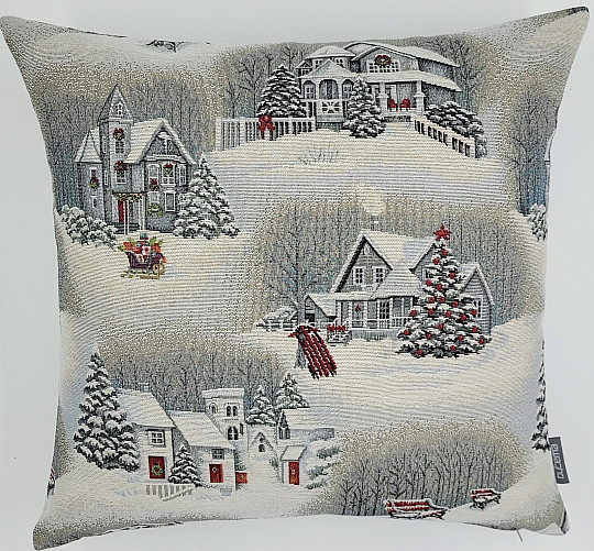 Weihnachts-Wandteppichbezug WEIHNACHTSLANDSCHAFT II