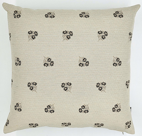 Dekorativer Bezug ALPENBLUMEN Jacquard BEIGE