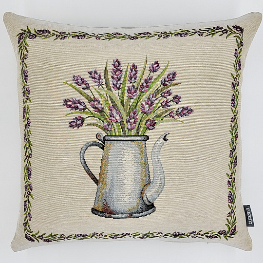 Gobelin-Kissenbezug LAVENDER IN EINEM TOPF