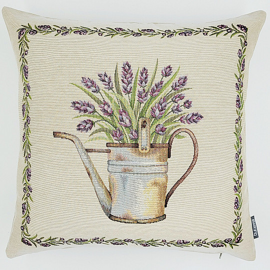 Gobelin-Kissenbezug LAVENDER IN EINEM TOPF II