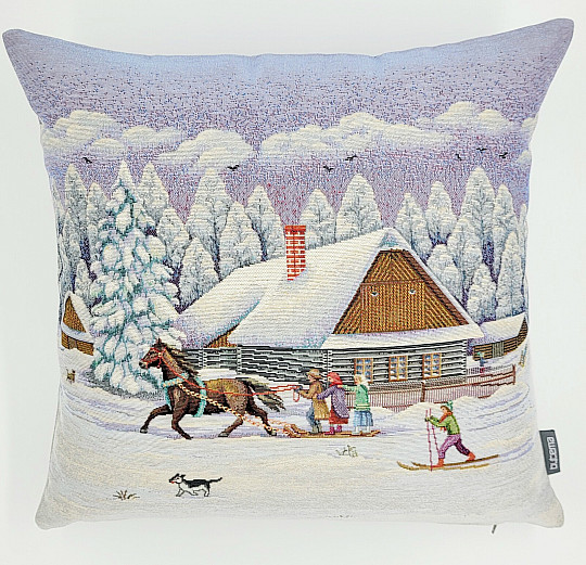 Weihnachts-Wandteppichbezug WINTERREITEN