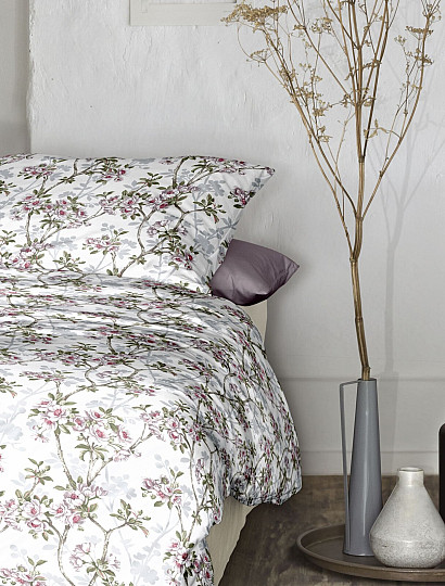 IRISETTE luxuriöser Baumwollsatin TOKIO 8537-10 WEISS