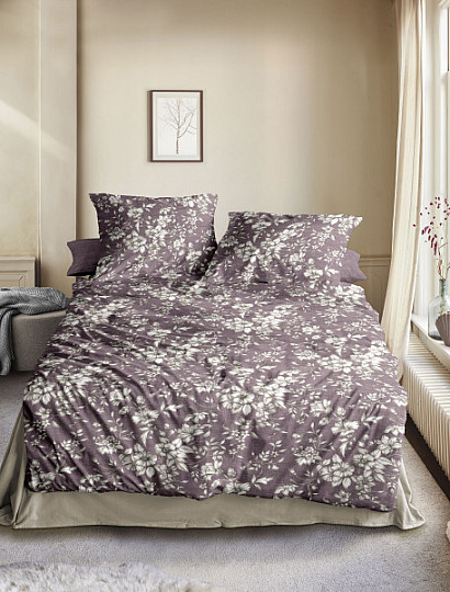 IRISETTE Luxus-Flanellbettwäsche ZOBEL 8558-70 bordeaux