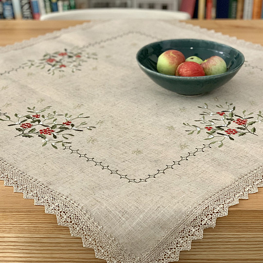 Tischdecke aus Mistelspitze