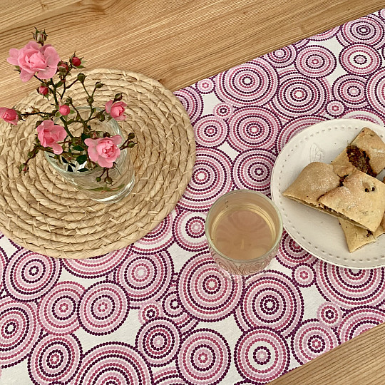 Schal MANDALA ECO flieder