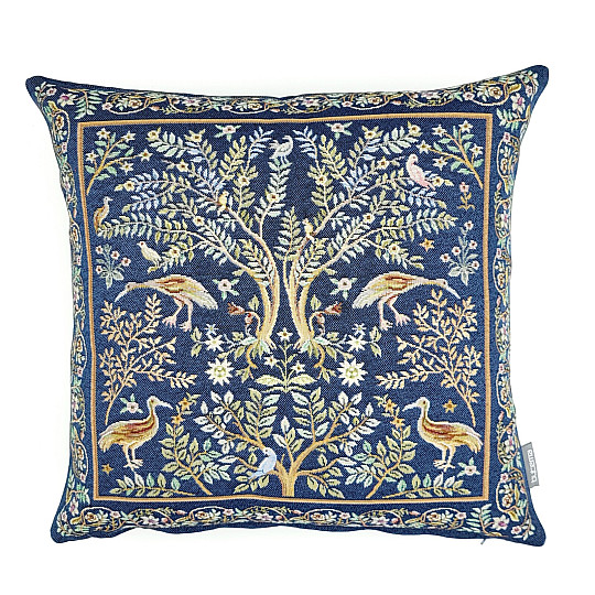 Gobelin-Kissenbezug WILLIAM MORRIS blau