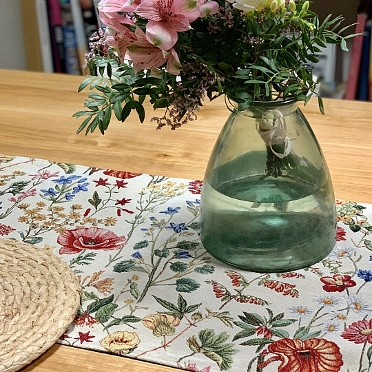 Gobelin-Tischdecke und Schal JOSEFÍNA