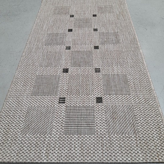 Teppich Bouclé FLOORLUX 20079/04 Punkte silber-schwarz