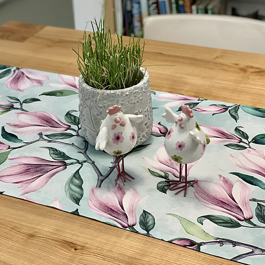 Dekoschal MAGNOLIE grün