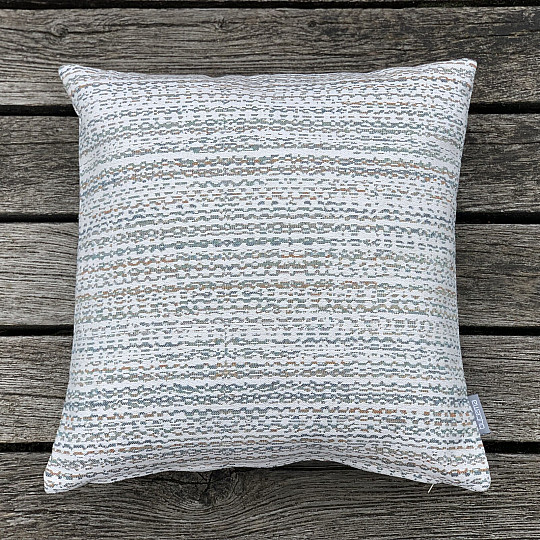Gobelin-Kissenbezug GLADIS STRIPE blau