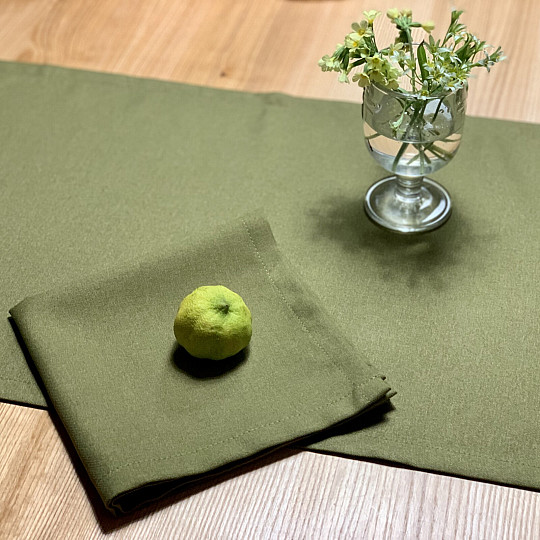 Tischdecke und Gedeck OLIVE
