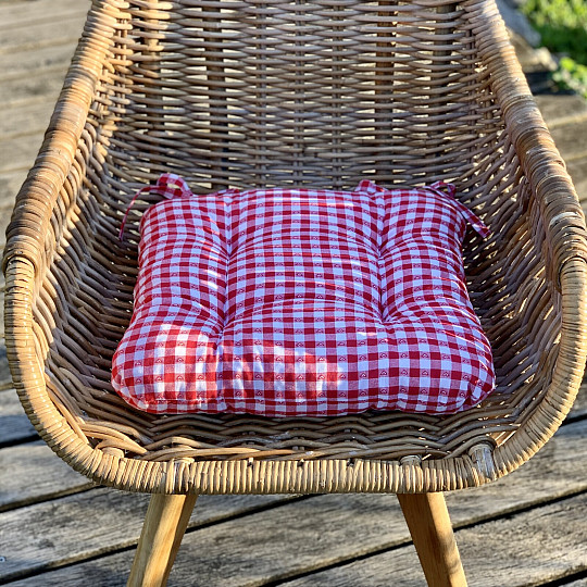 Canvas Herzsitze rot