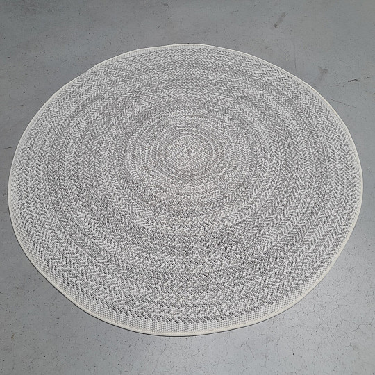 Outdoor-Teppich STAR Rosette grau