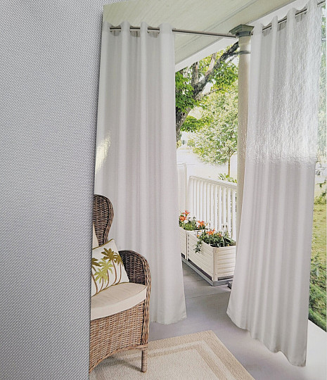 Dekorativer Outdoor-Vorhang GAIA GREY mit Ringen