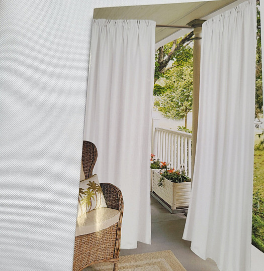 Dekorativer Outdoor-Vorhang GAIA WHITE