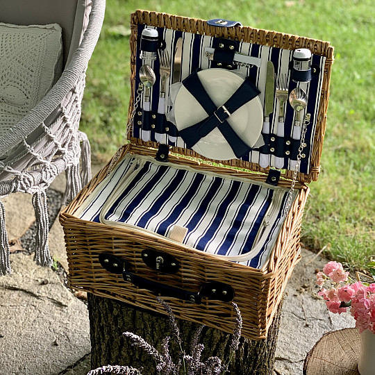 Picknickkorb GARDEN braun für 2 Personen