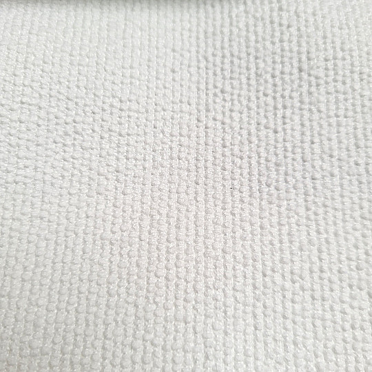 Luxuriöser einfarbiger Designer Dekostoff GERSTER 77052/10 WHITE