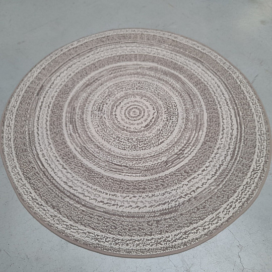 Outdoor-Teppich STAR Rosette hellbraun