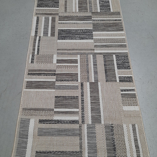 Outdoor-Teppich Prisma In-Out braun-grau