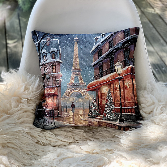 Weihnachts-Gobelinbezug WINTER PARIS