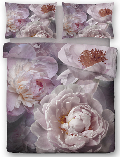 Baumwoll-Satin-Bettwäsche PEONY