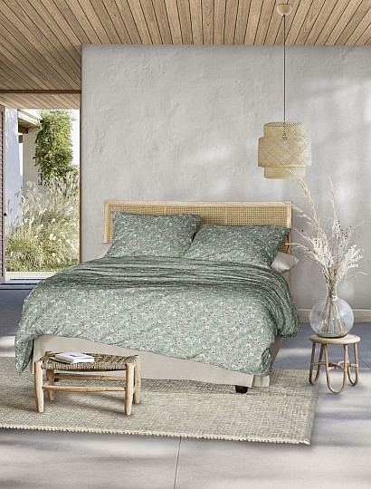 IRISETTE Luxus-Baumwollsatin TOKIO 8567-30 GRÜN