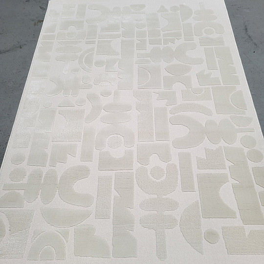 Stück Teppich BOHO Geometrie Licht