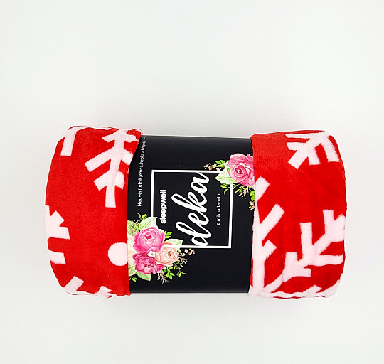 Decke MF FLAKE RED