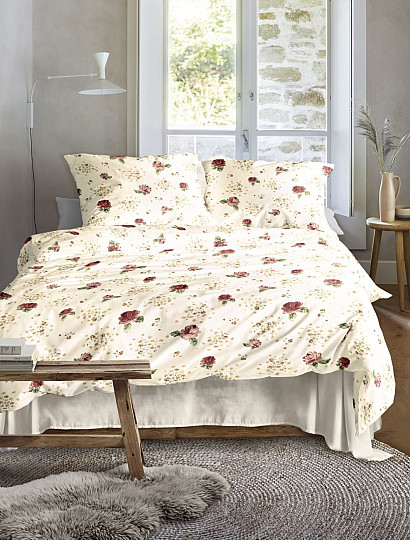 Luxus-Flanellbettwäsche IRISETTE KOALA 8627-60 ROSE RED