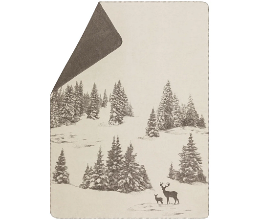 Decke DF SAVONA SNOWY DEER creme