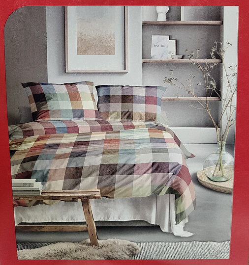 IRISETTE Luxus Flanellbettwäsche ZOBEL 8600-90 MULTI CHECK