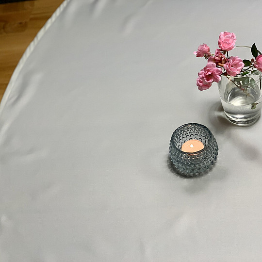 Ovale Tischdecke BEIGE