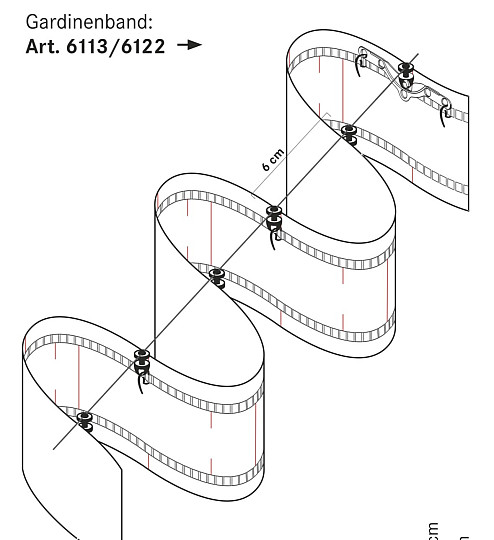 Kabel mit drehbarem Schieber für NEW WAVE 1:2 Band