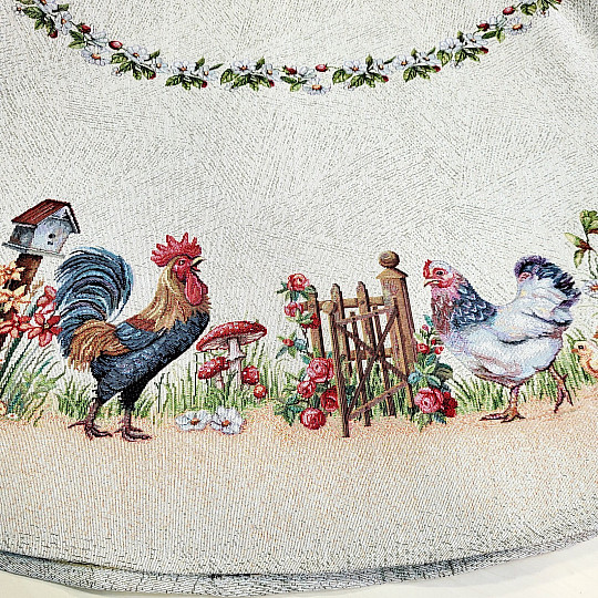 Runde Wandteppich-Tischdecke ROCK BY THE FENCE